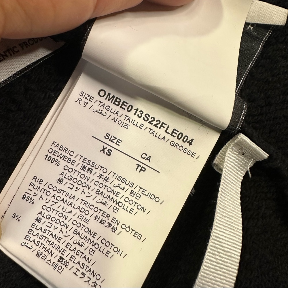 OFF-WHITE SEASONAL Hooded Sweatshirt
Black Size XS Unisex - Picture 6 of 14
